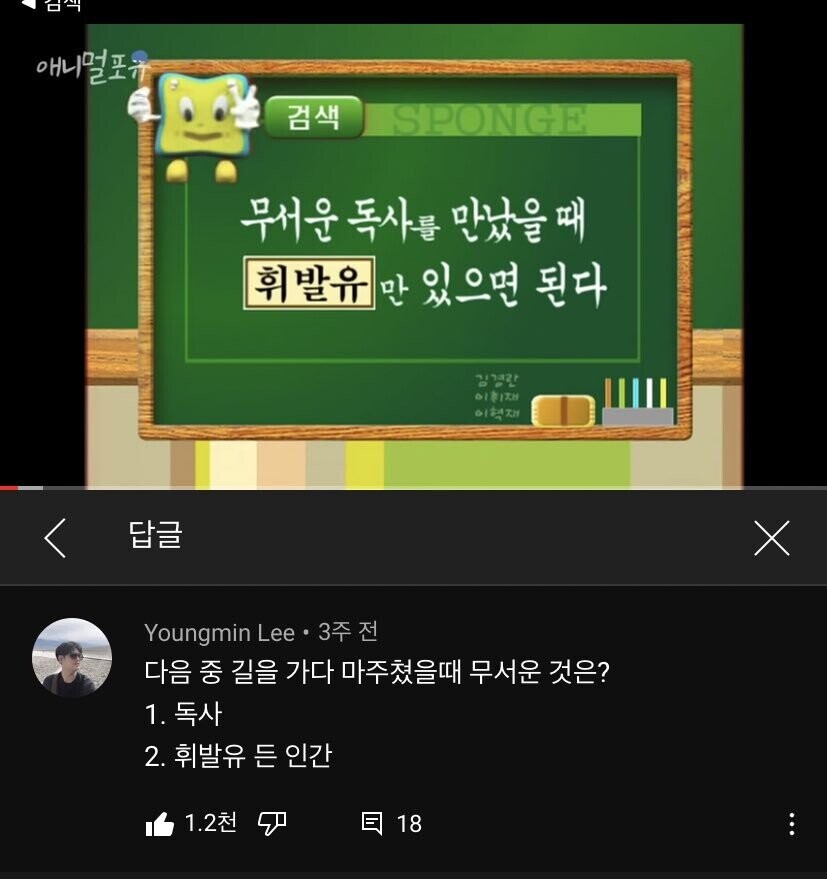 길에서 독사를 봤을때의 대처법