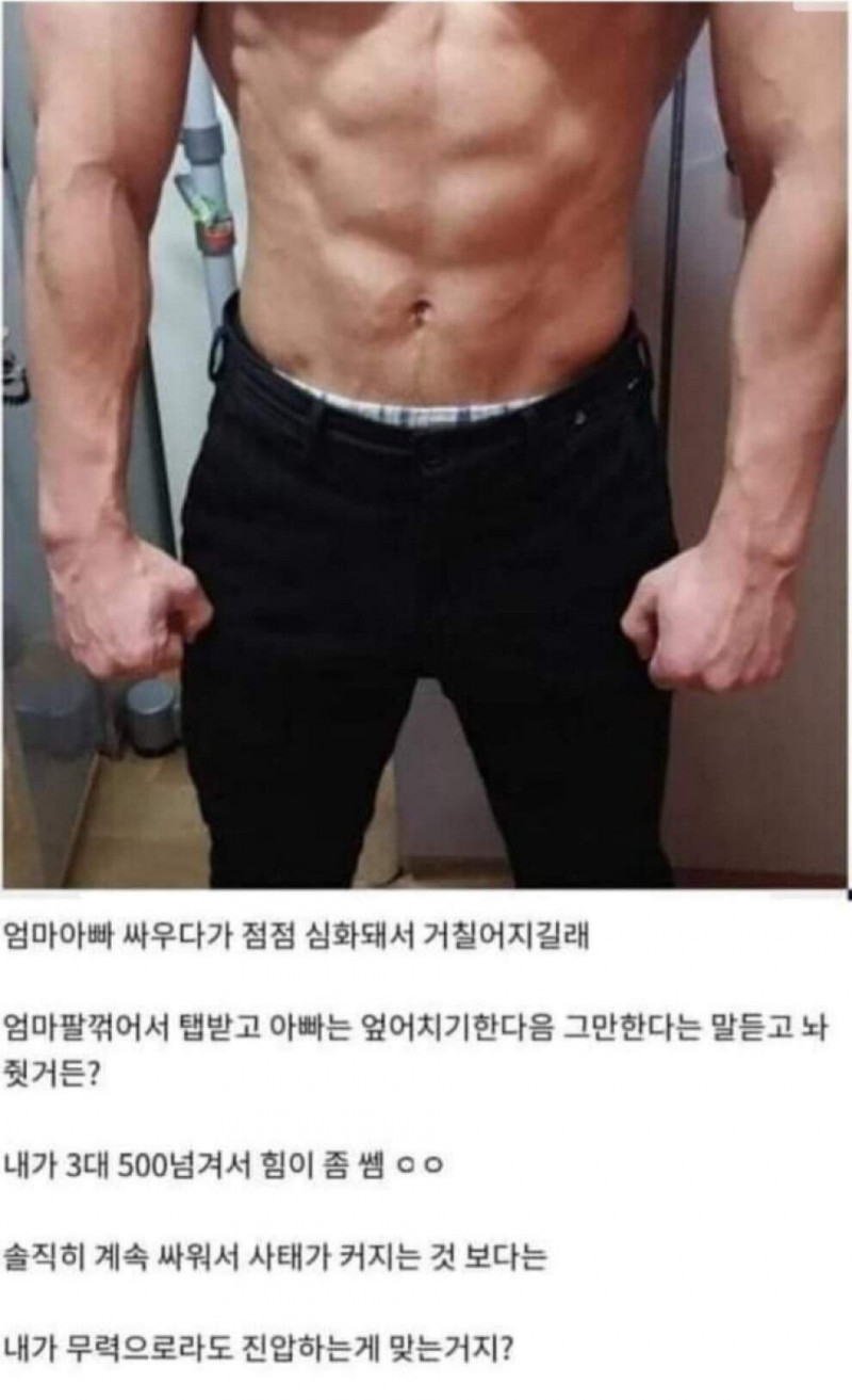 부모님 싸울때 꿀팁