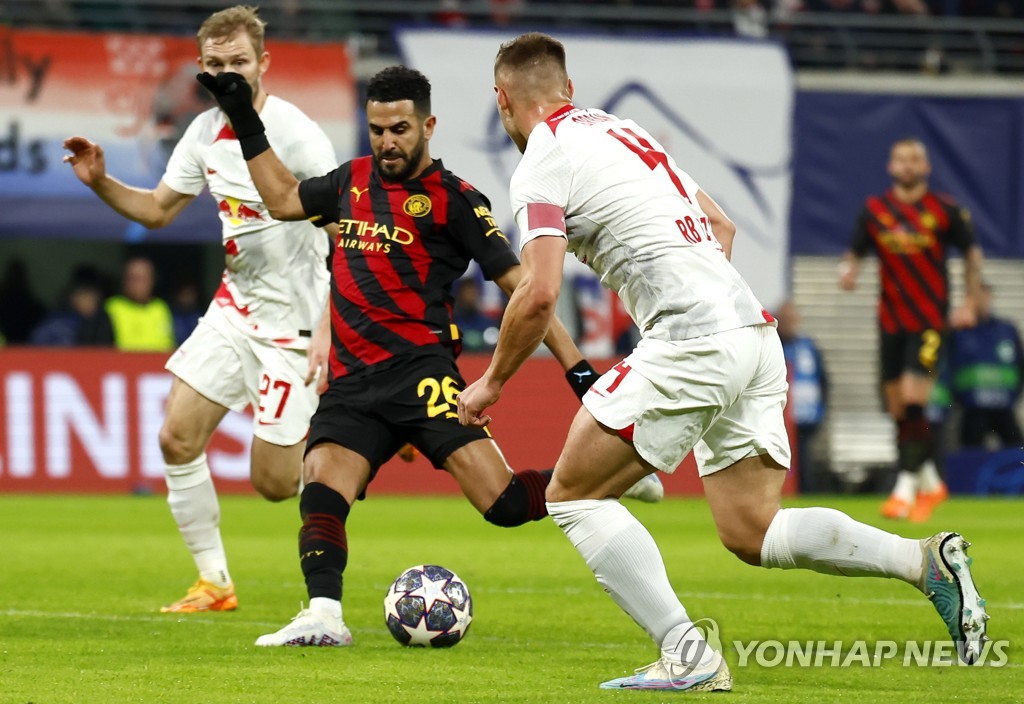 맨시티-라이프치히, UCL 16강 1차전 1-1 무…그바르디올 동점골