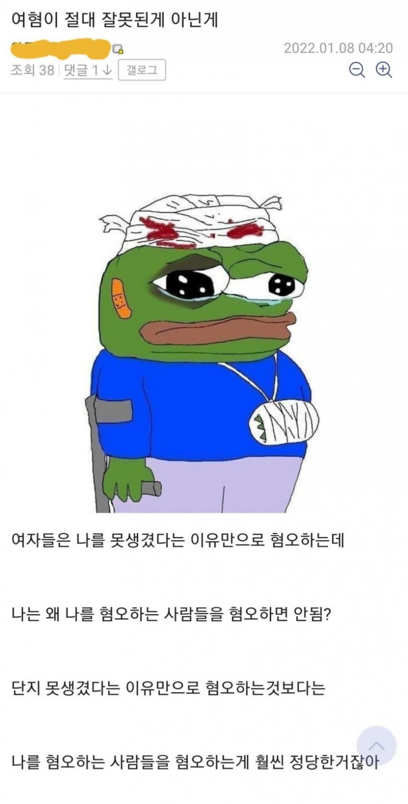 ???: 여성을 혐오하는게 뭐가 문제냐