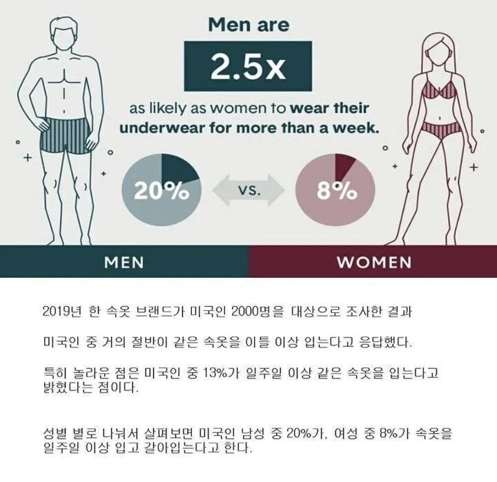 팬티를 갈아입는 주기