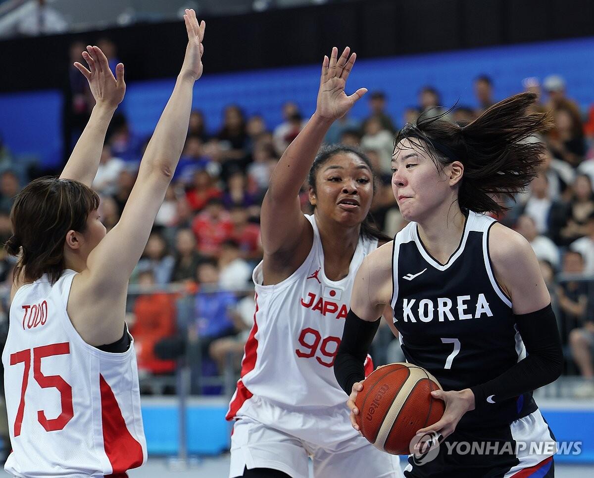 [아시안게임] 한국 여자농구, 일본에 패배…북한과 3-4위전 재대결