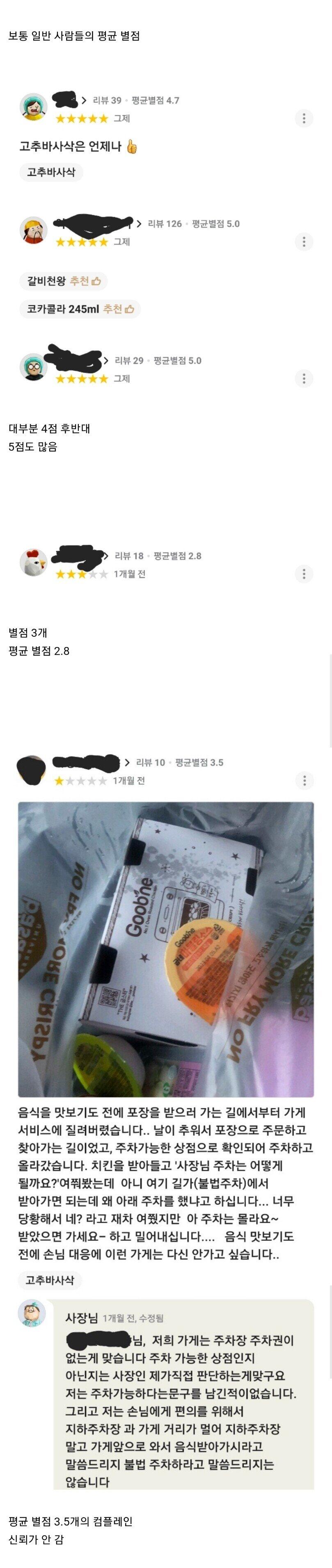 고객 평균 별점 제도가 생긴 배민