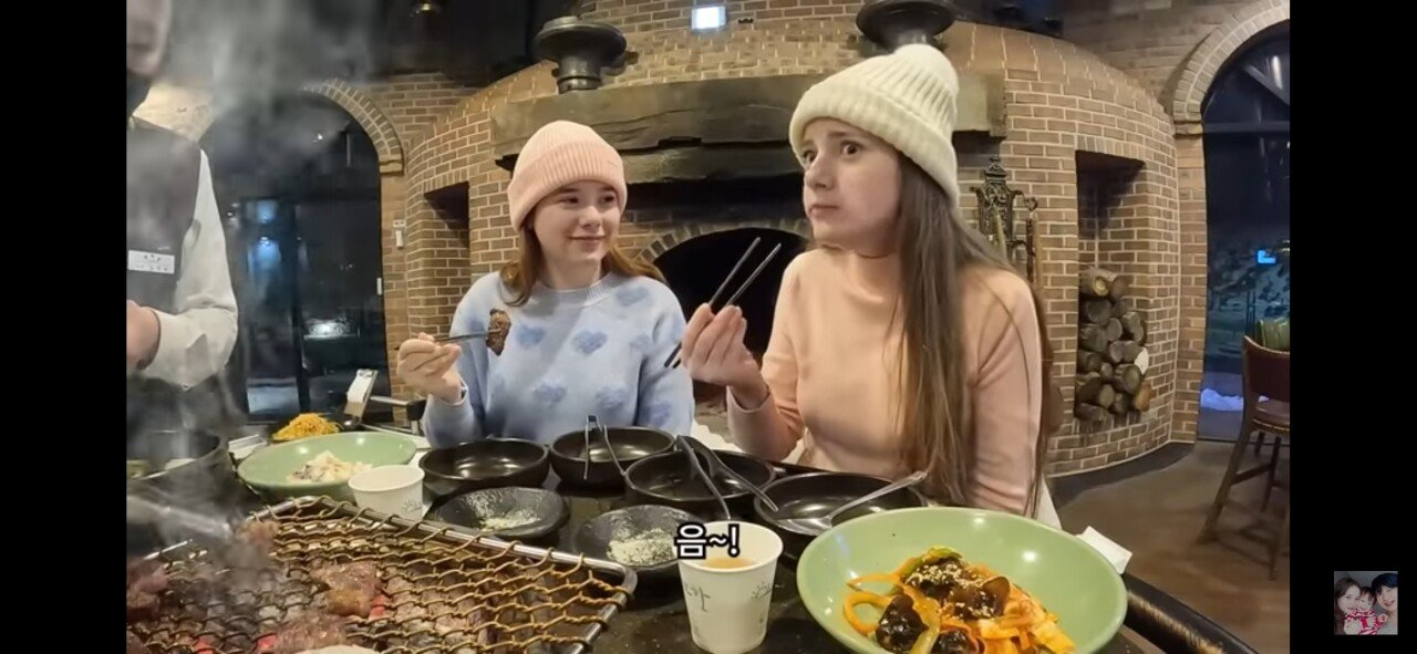브라질 처자 한우먹방