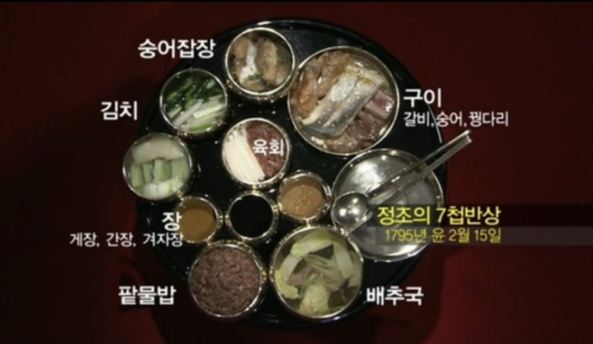 조선 정조의 7첩 반상