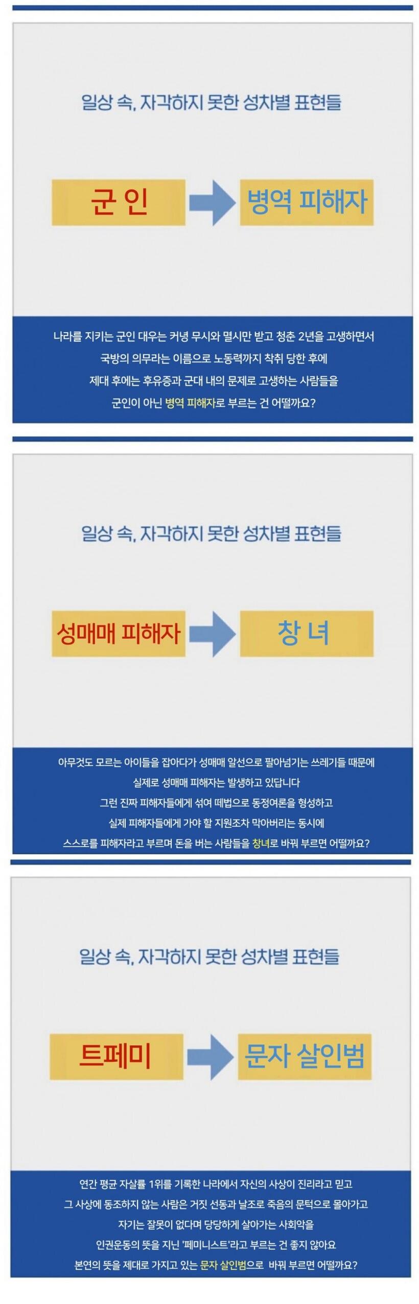 자각하지 못하는 성차별 표현들