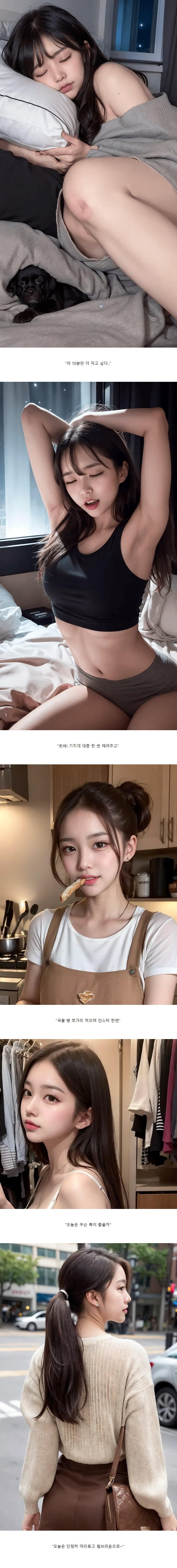 ㅇㅎ) 직장인 누나의 바쁜 출근 준비.
