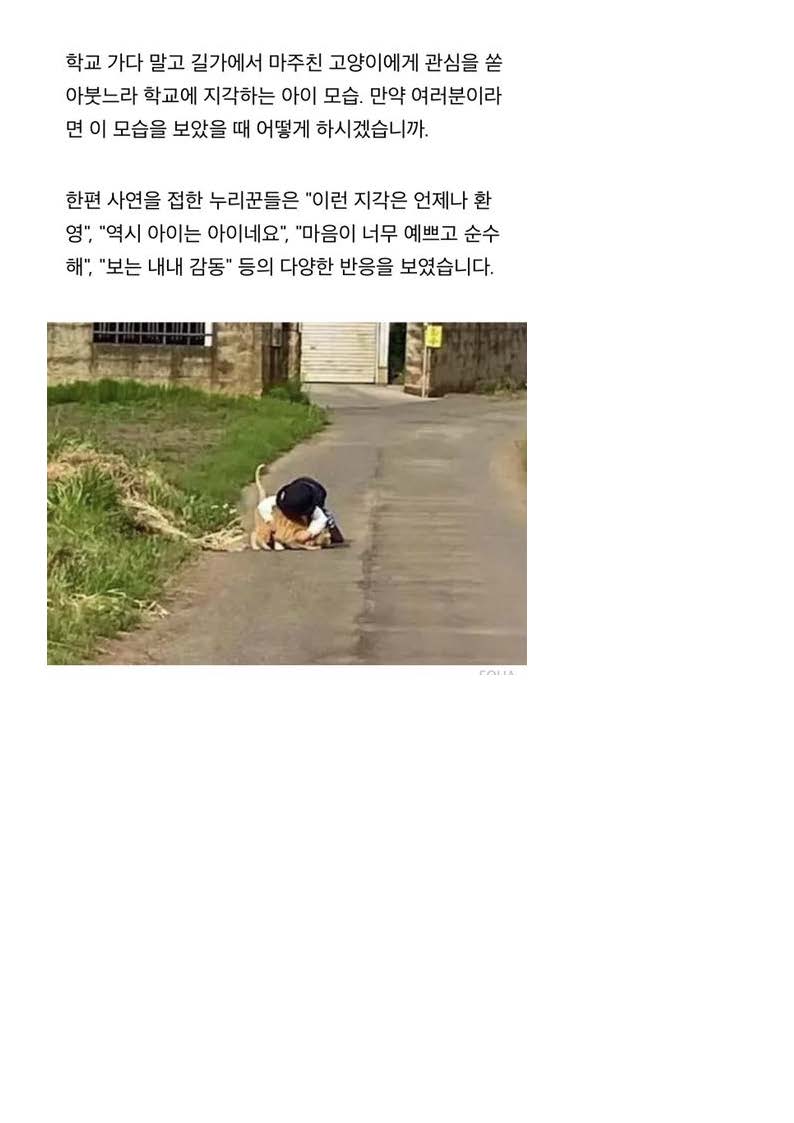 학교에 매일 같이 지각한다는 선생님 말에 등교하는 아들 뒤따라갔던 엄마