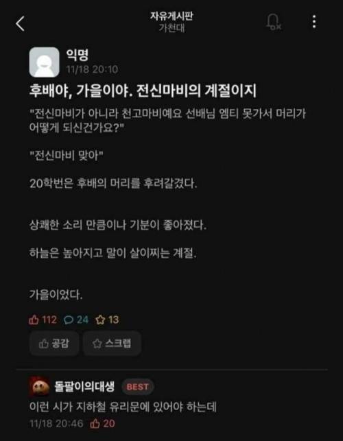 전신마비의 계절