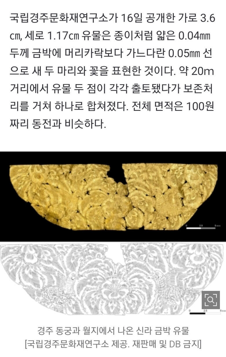 8세기 신라에서 구현한 50000나노 공정입니다