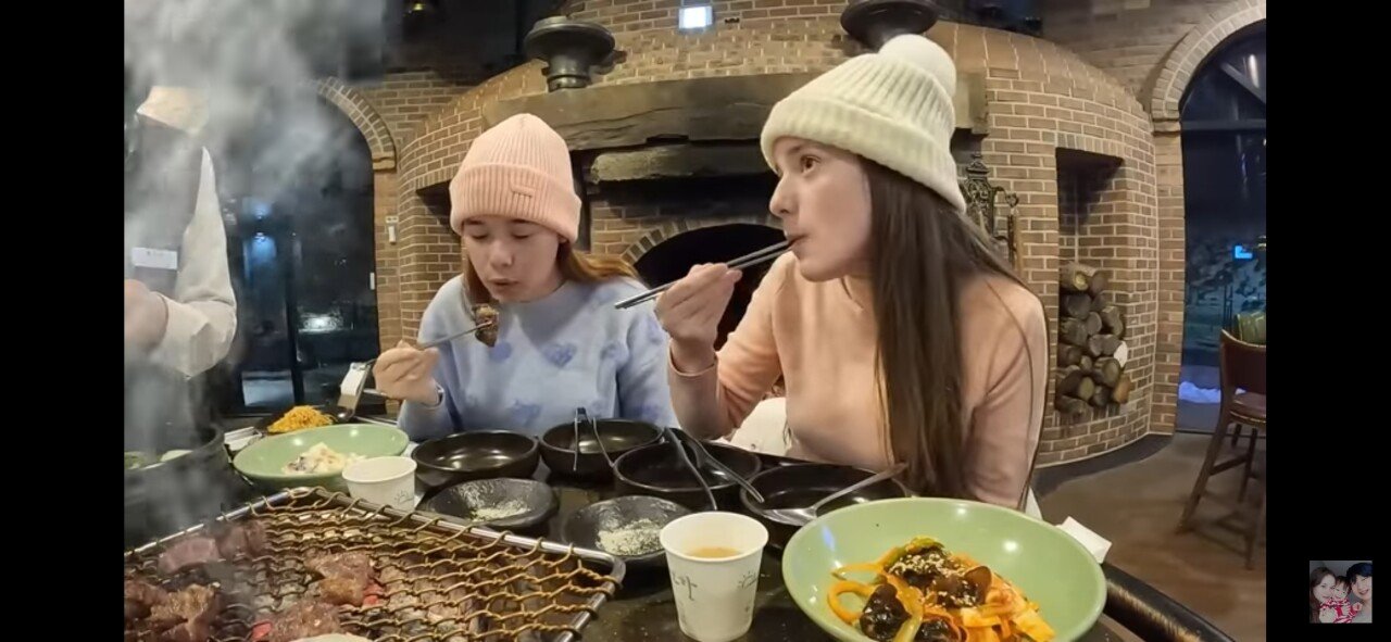 브라질 처자 한우먹방