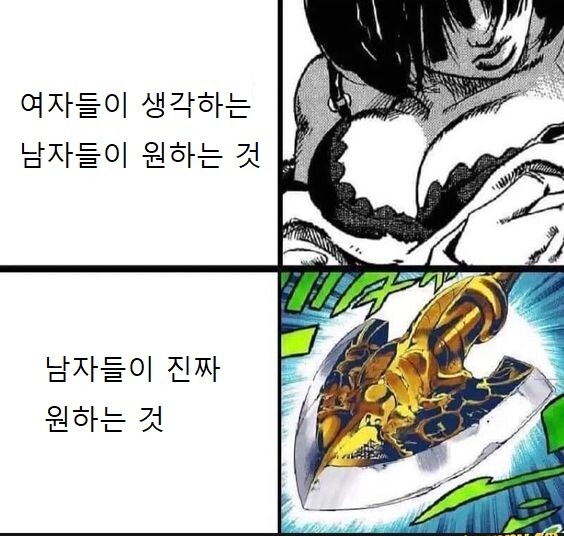 여자들이 생각하는 남자들이 원하는거