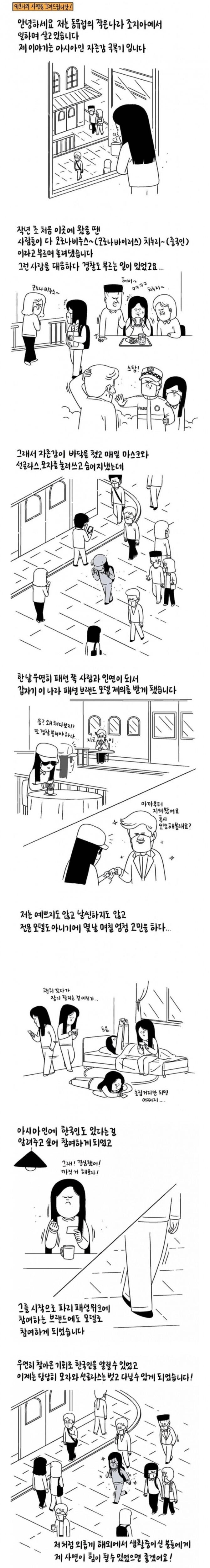 동유럽에서 모델이 된 사연