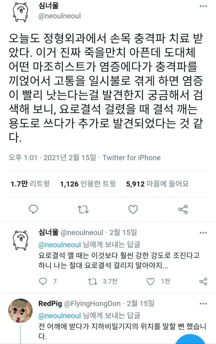 돈내고 고문받는 치료법