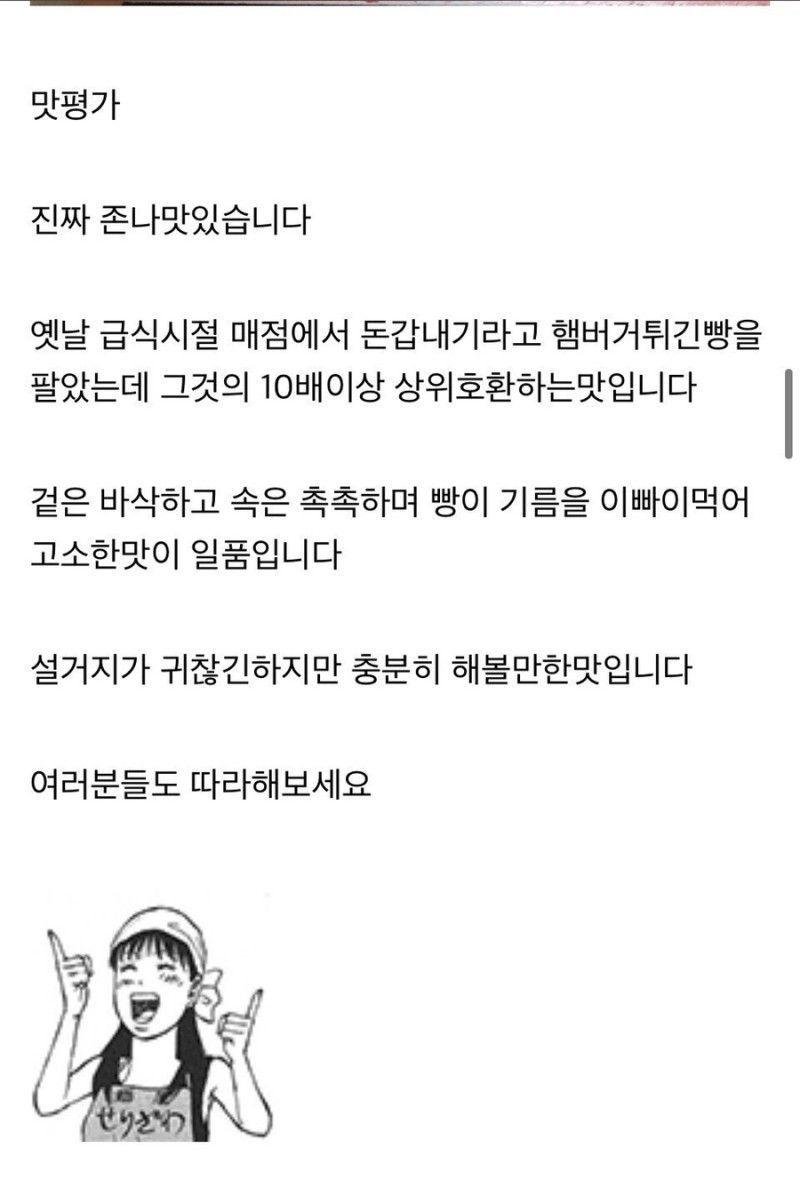 디시인의 햄버거 튀김