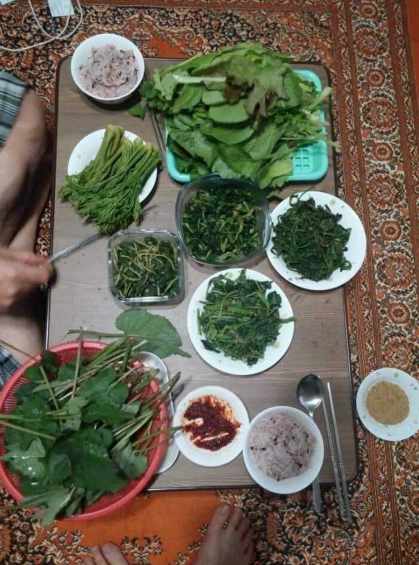 호불호 갈리는 아침밥상.