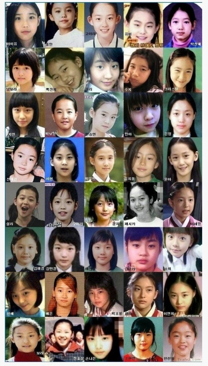 익숙한 여자 초등학생들