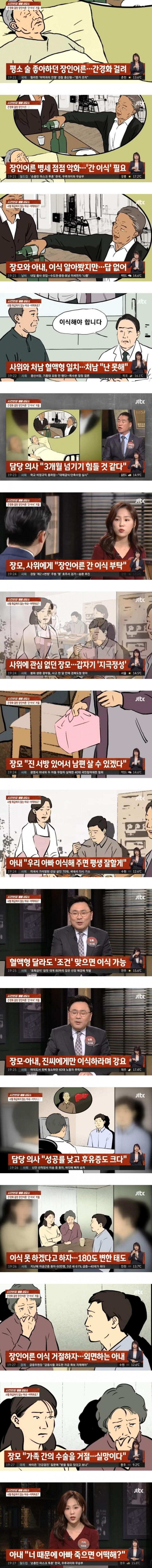 간 이식 거절한 남편