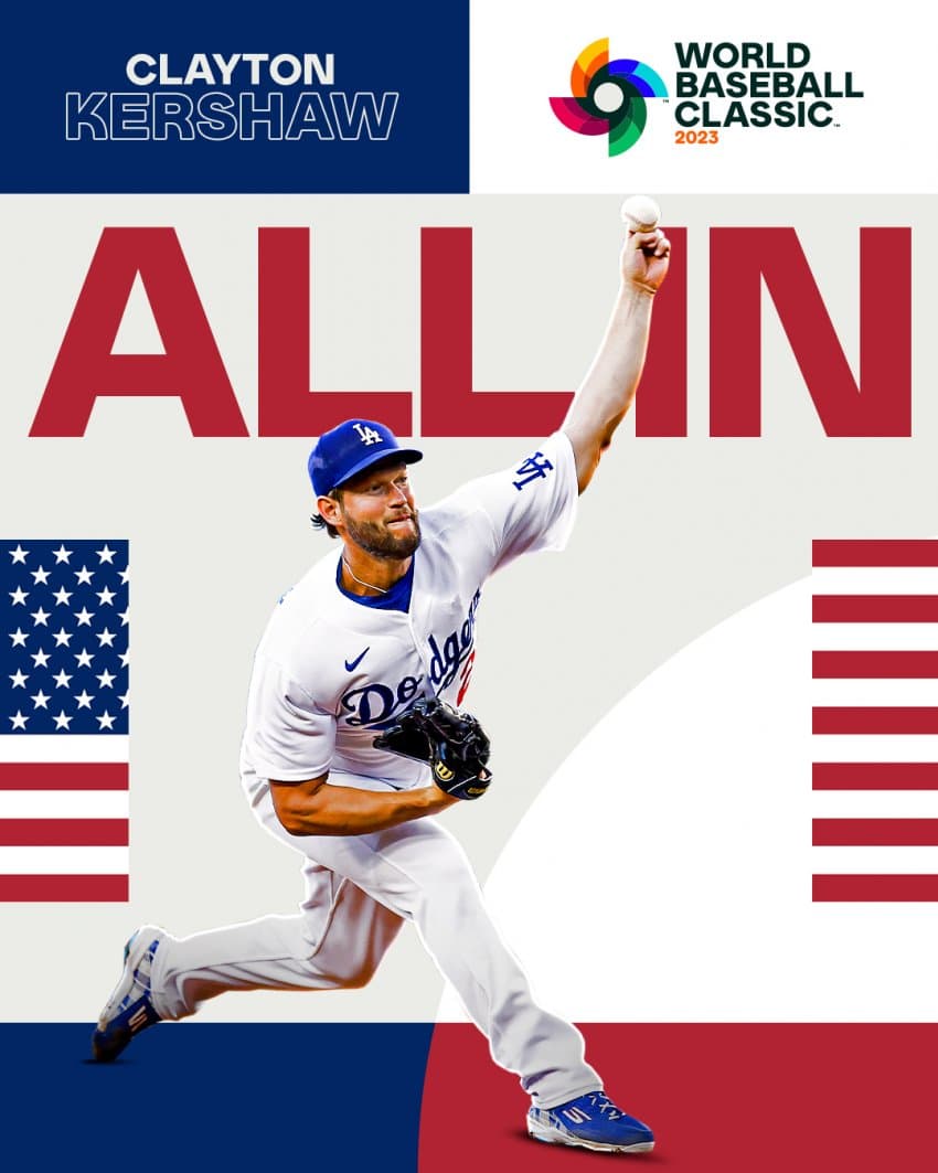 클레이튼 커쇼 WBC 참가 확정