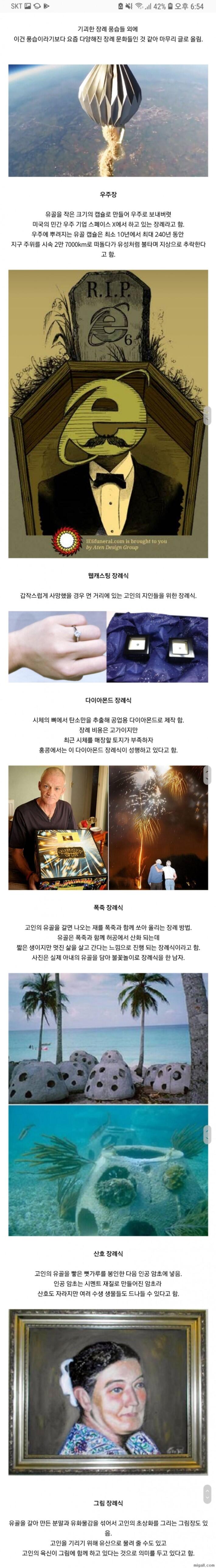 기괴한 장례풍습.