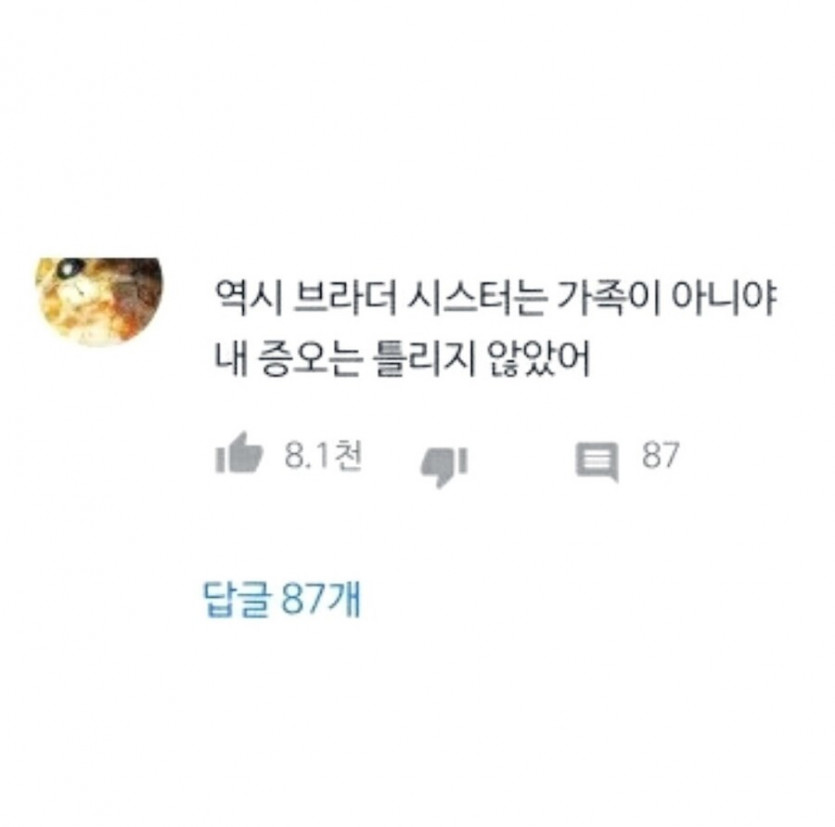 F워드가 아닌 패밀리의 진정한 뜻