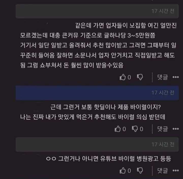 커뮤니티 바이럴 알바 진짜 해본사람 있음??