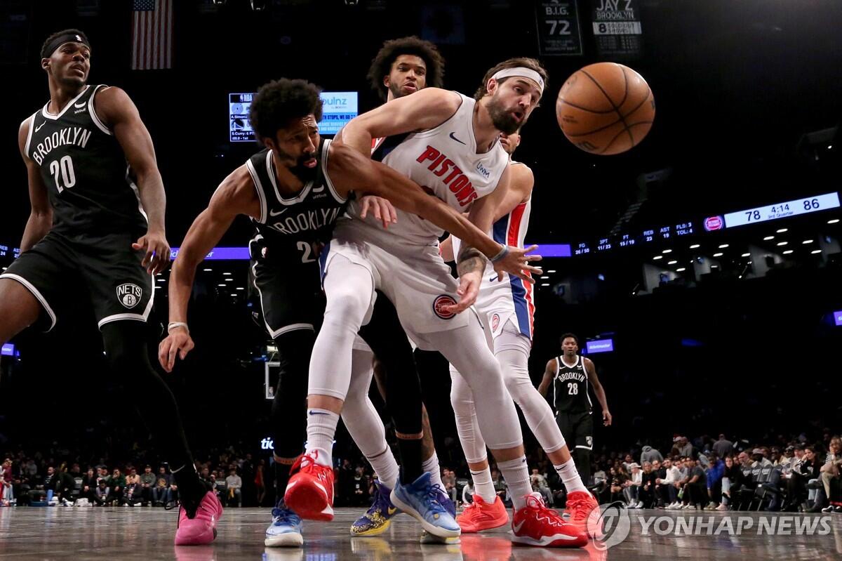 NBA 디트로이트, 브루클린에 져 단일시즌 최다 타이 26연패