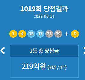 1019회차 로또근황