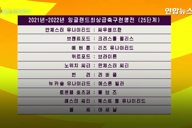 북한 방송에서 나오는 프리미엄 리그.jpg