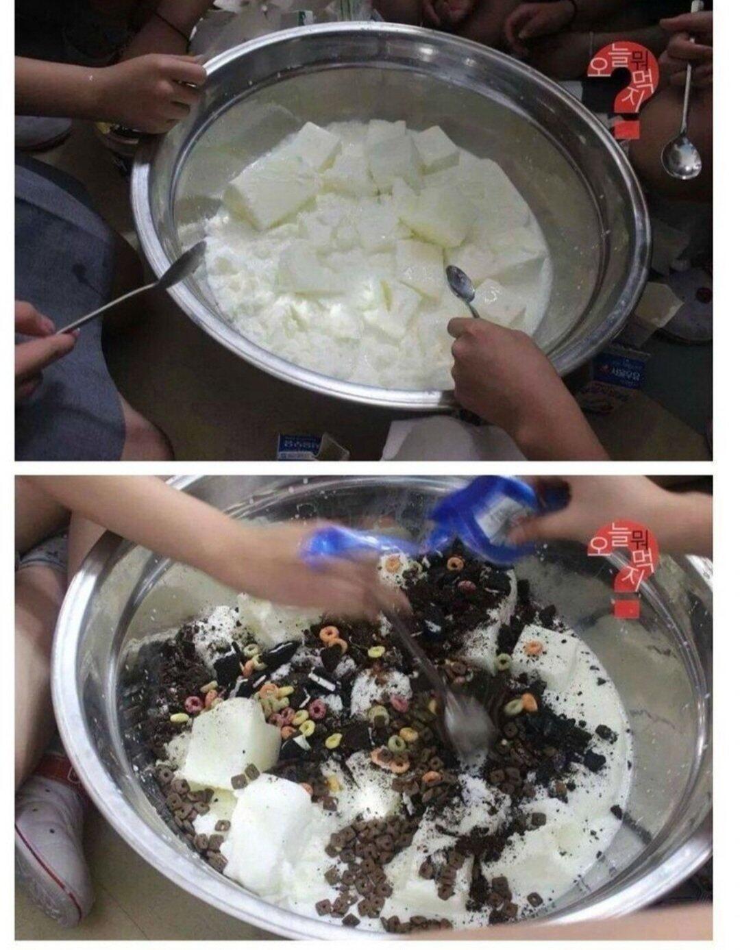 부산 여고생들이 빙수 먹는법
