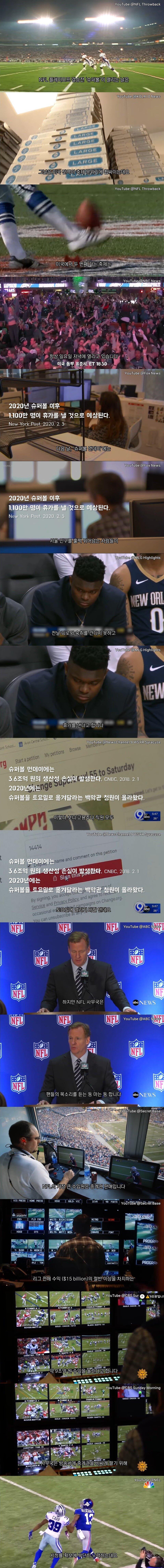 미국 최대의 축제 '슈퍼볼' 이 일요일만을 고집하는이유 분석. jpg