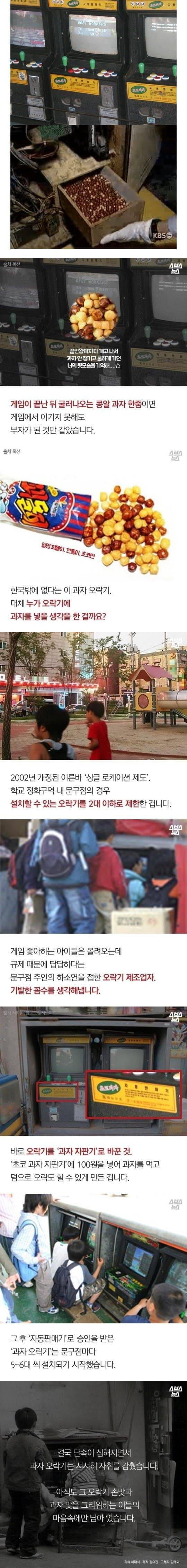 추억이다 문방구 오락기 과자