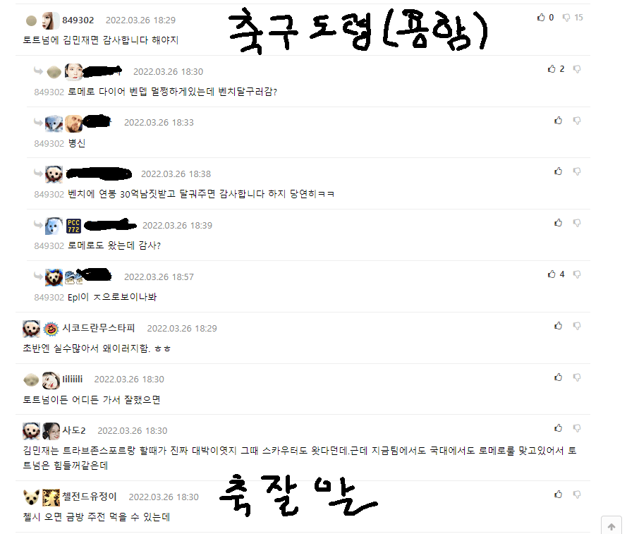 불과 7개월전 펨코인들의 김민재 평가