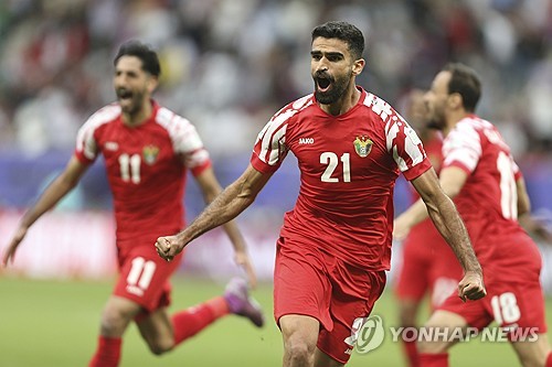 한국과 비기더니 8강까지...'대역전극' 요르단, 이라크 격파하고 8강 진출