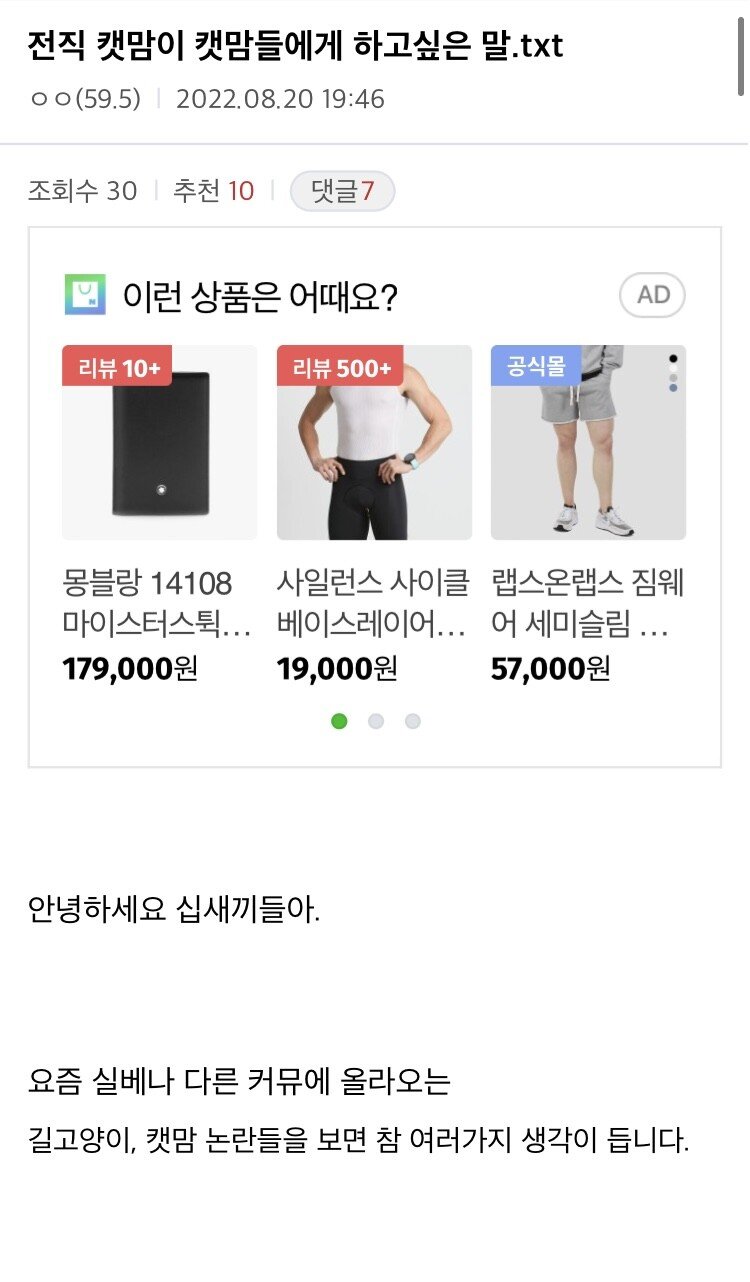 전직 캣맘 디씨인이 캣맘들에게 하고 싶은 말.txt