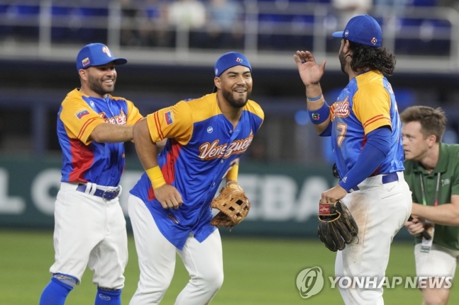 [WBC] 베네수엘라 '죽음의 조'서 8강 선착…C조도 대혼전(종합)